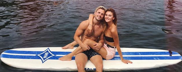Stefanie Giesinger mit ihrem Freund in Berlin Stefanie Giesinger mit ihrem Freund in Berlin