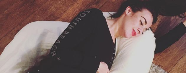 Stephanie Davis während ihrer ersten Schwangerschaft Stephanie Davis während ihrer ersten Schwangerschaft
