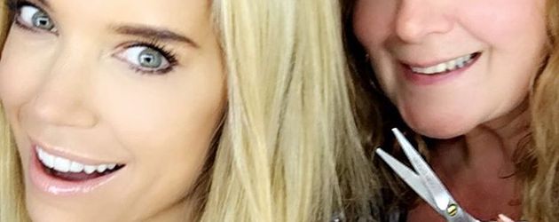 Sylvie Meis mit ihrer Friseurin Sylvie Meis mit ihrer Friseurin