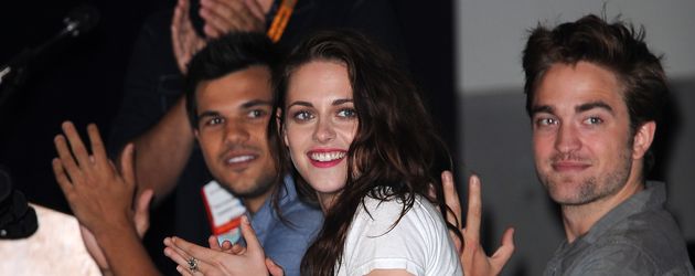 Kristen Stewart, Robert Pattinson und Taylor Lautner Kristen Stewart, Robert Pattinson und Taylor Lautner