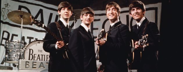 The Beatles bei einem Auftritt in Manchester 1963 The Beatles bei einem Auftritt in Manchester 1963