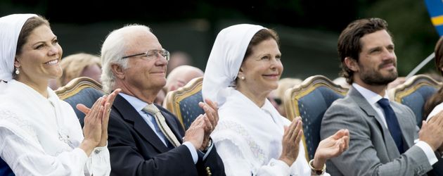 Prinz Carl Philip von Schweden, Prinzessin Victoria von Schweden, Königin Silvia von Schweden und Ca Prinz Carl Philip von Schweden, Prinzessin Victoria von Schweden, Königin Silvia von Schweden und Ca
