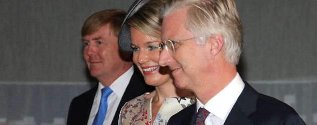 Willem-Alexander der Niederlande, Königin Mathilde und König Philippe von Belgien Willem-Alexander der Niederlande, Königin Mathilde und König Philippe von Belgien