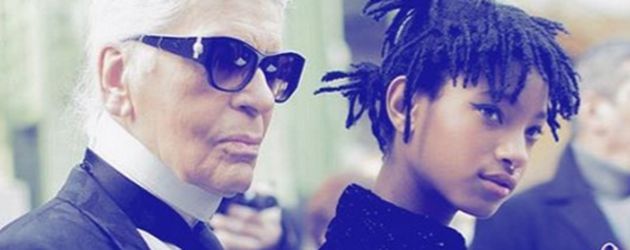 Karl Lagerfeld und Willow Smith Karl Lagerfeld und Willow Smith