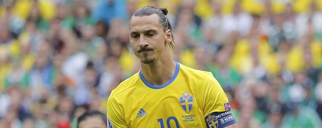 Zlatan Ibrahimovic beim Spiel Irland vs. Schweden bei der EM 2016 Zlatan Ibrahimovic beim Spiel Irland vs. Schweden bei der EM 2016
